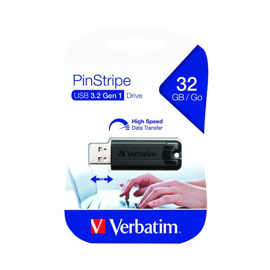 Pen Drive PinStripe 32GB Verbatim USB 3.2 Gen1