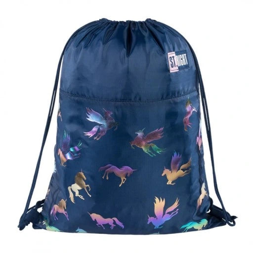 Holo Unicorns 1 compartment drawstring bag