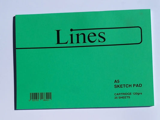 A5 Sketch Pad  - Lines Collection