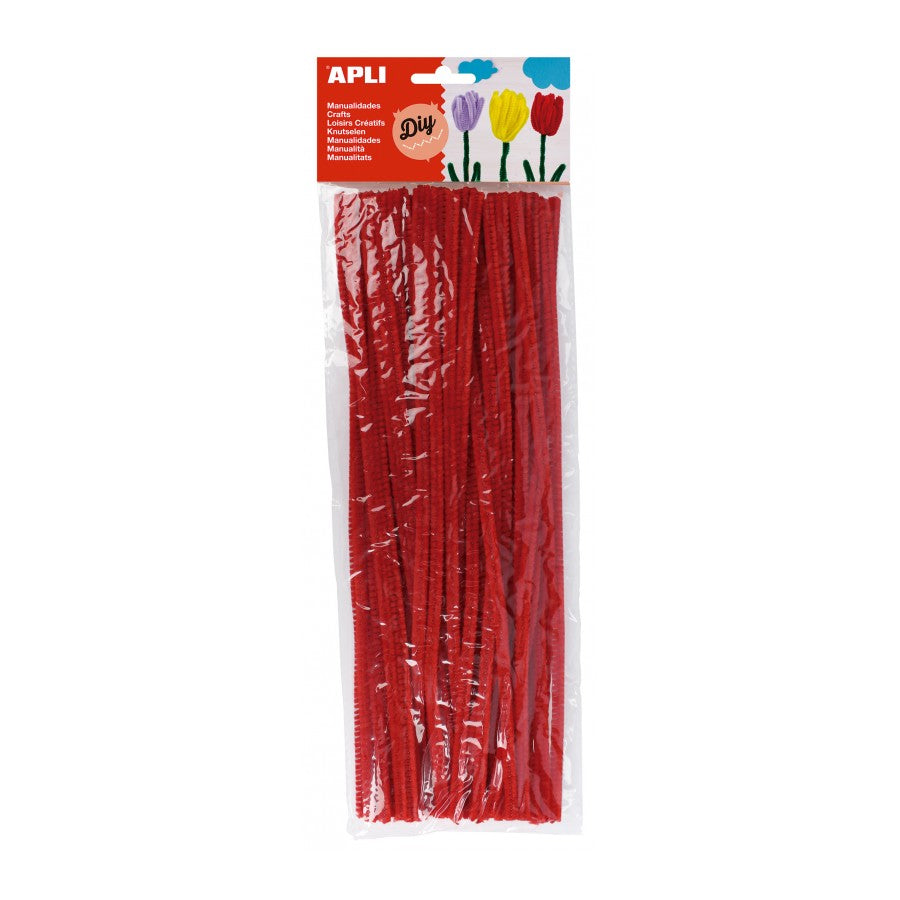 Pipe cleaners red (Choose amount or pack of 50)