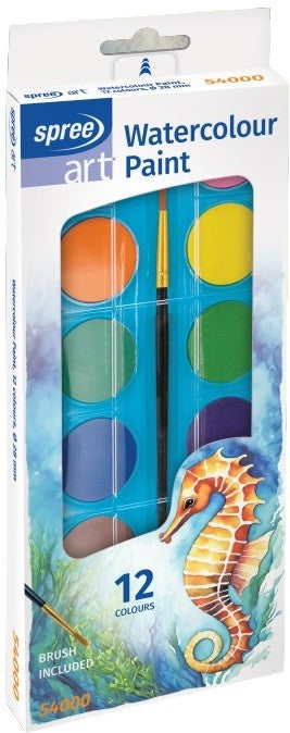 Spree Art Watercolours x12