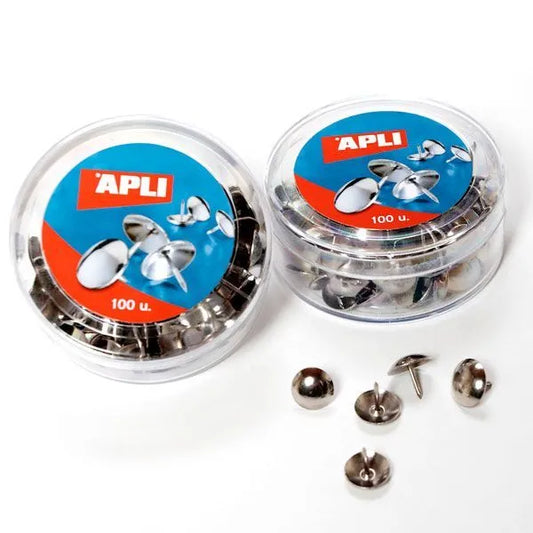 APLI BRASS PLATED PINS x100