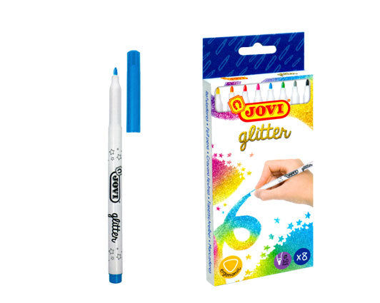 JOVI GLITTER MARKERS SET OF 6 COLOURS