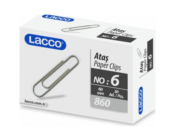 Paper Clips 60mm  - Lacco 860 (x30 pieces)