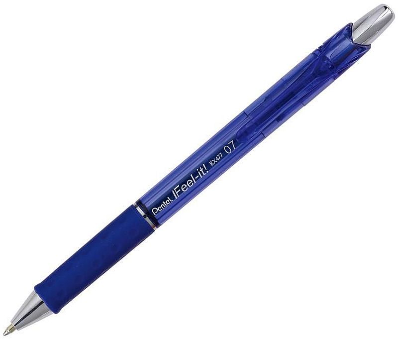 Pentel Feel-It! Retractable Blue Pen 0.7mm