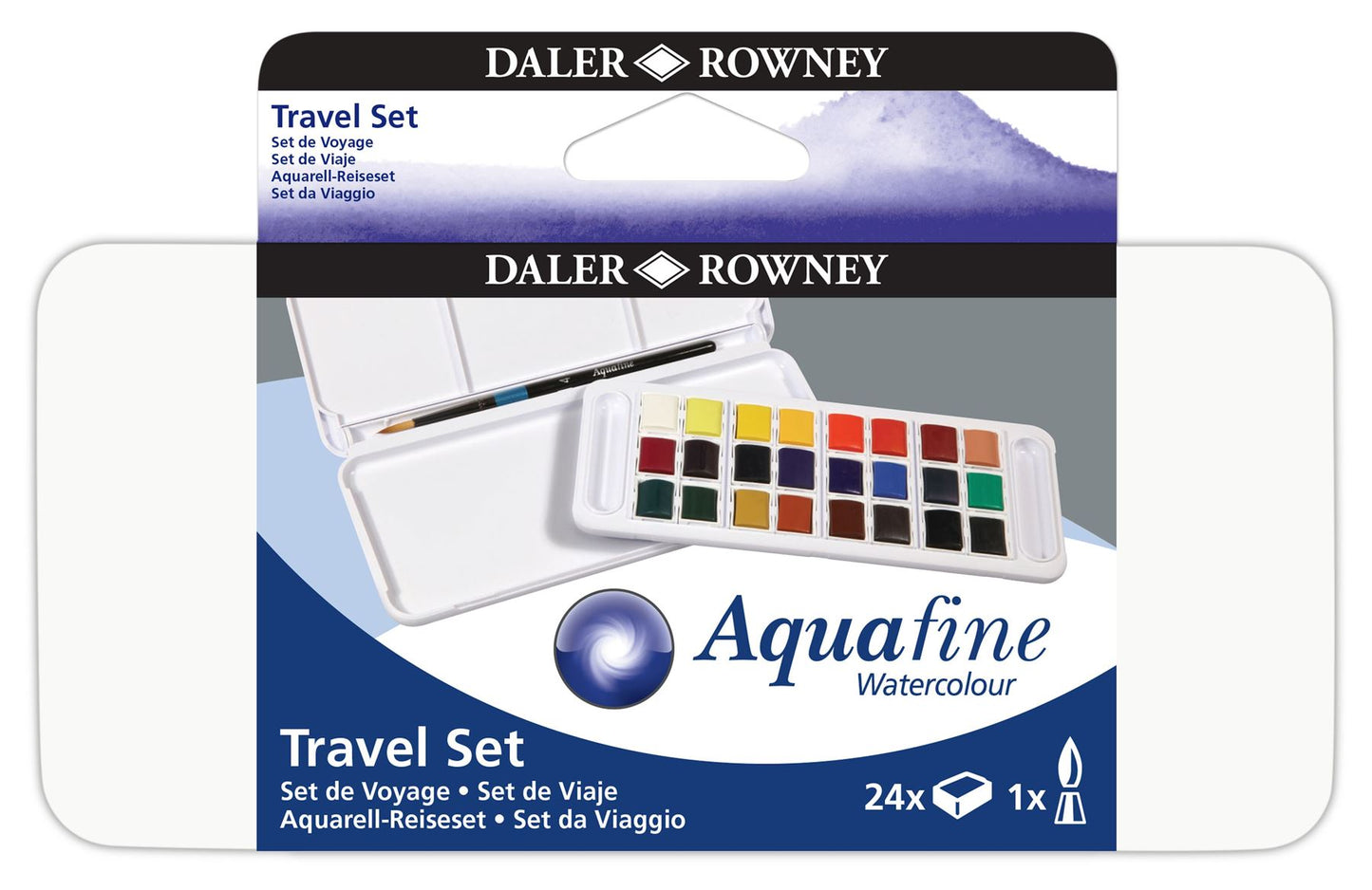 Daler Rowney Aquafine Water colour Travel Set of 24