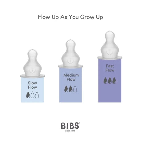 BIBS Bottle Nipple 2-pack Silicone Slow Flow