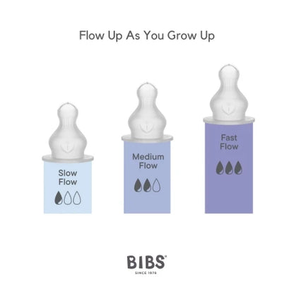 BIBS Bottle Nipple 2-pack Silicone Slow Flow