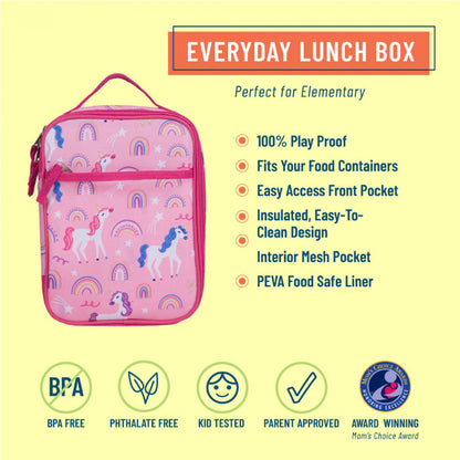 Rainbow Unicorns Lunch Bag