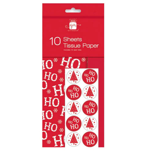 Christmas Tissue Paper - 10 Sheets