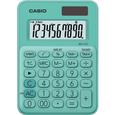 CASIO calculator - 12digits - Solar Light Blue