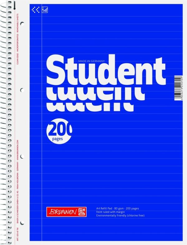 BRUNNEN A4 Writing pad 200pgs