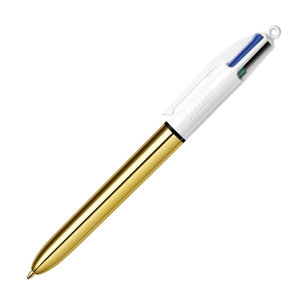 BIC Ballpoint Pen Shine 4 Colours 1.0mm - Metallic Gold