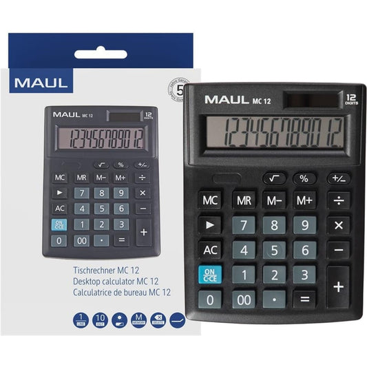 MAUL calculator - Desktop 12digits - size Small MC12