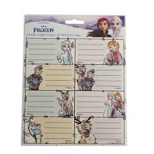 Frozen Sticker Labels x16