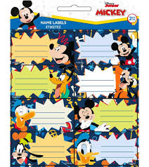 Mickey Mouse Sticker Labels x16