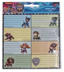 Paw Patrol Sticker Labels x16