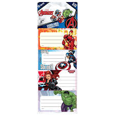 Avengers Sticker Labels x20