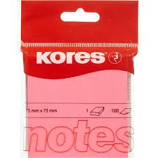Sticky Note 75x75 pink Kores