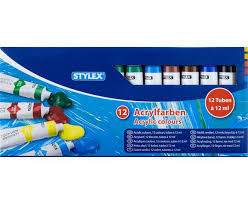 Stylex - 12 Acrylic colours