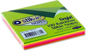 Sticky Notes Size 75mm X 75mm