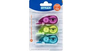 STYLEX CORRECTION ROLLERS PKT OF 3 - 5MM X 5M