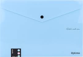 Button Wallet A4 Size solid Pastel colour