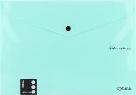 Button Wallet A4 Size solid Pastel colour