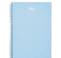 A4 NU Spiral Notebook Light Blue