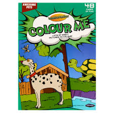 Colour Me Awsome Pets Colouring Book 48 Pages of Fun