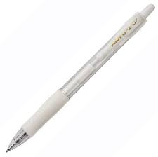 Pilot G2 Metallic - GL ink Rollerball White ink