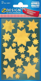 Z-Design Stickers - Golden Stars 52807 AVERY ZWECKFORM