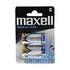 Alkaline maxell C battery - packet of 2
