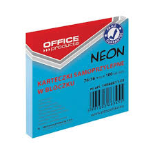 Sticky Note 76x76 neon blue