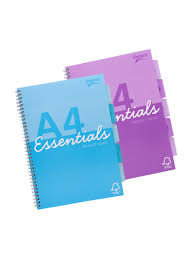 Pukka Pad A4 Essentials Project Book Spiral 5 Subjects 200 Pages