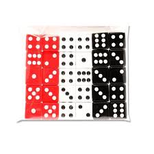 Dice with number dots