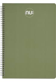 A5 NU Spiral Notebook Olive