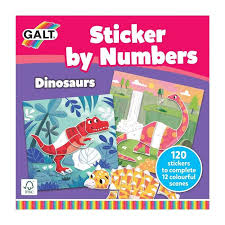 Sticker by Numbers Dinosaurs - GALT