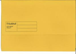 Exacompta Document wallet yellow