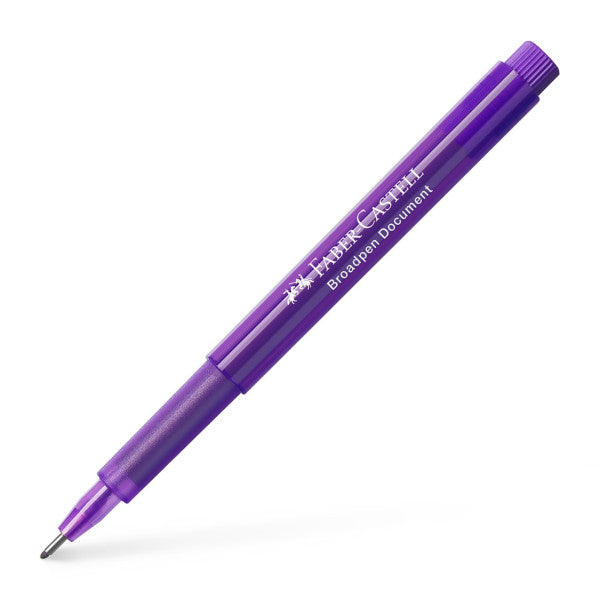 FABER CASTELL - Broadpen Fibre Tip pen - Purple