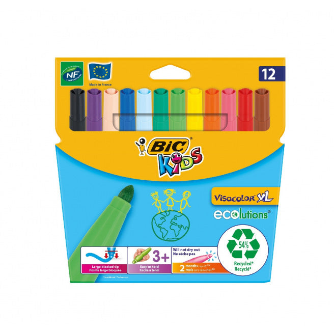 BIC Kids Visacolor XL Ecolutions, 12 pcs.