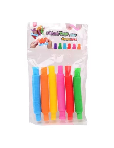 Fidget Tubes in bag 6 Assorted