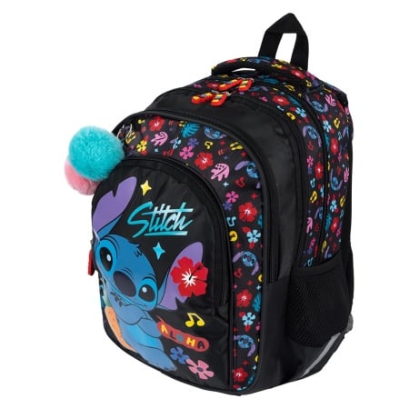 Stitch Black Aloha 4-compartment backpack BP58 40x28x18 cm