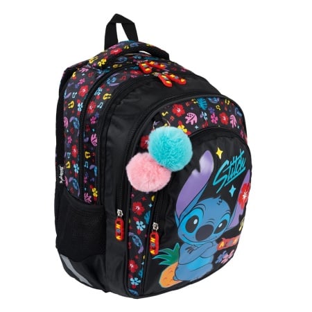 Stitch Black Aloha 4-compartment backpack BP58 40x28x18 cm