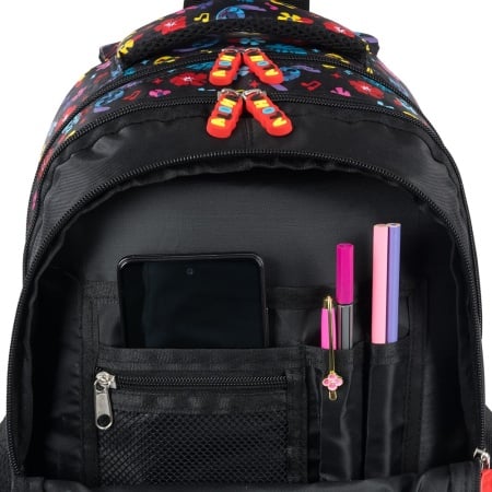 Stitch Black Aloha 4-compartment backpack BP58 40x28x18 cm