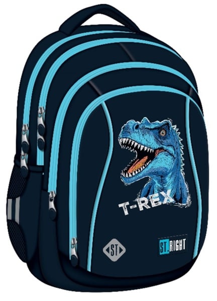Blue T-Rex 4 compartment Backpack BP04 42x30x20cm