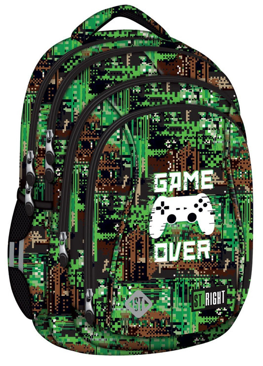 Game Over 4 compartment Backpack BP04 42x30x20cm
