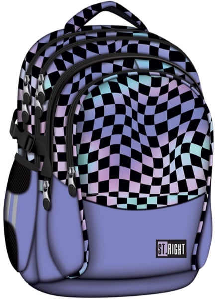 Wavy Chessboard 4 compartment Backpack BP01 42x32x20 cm