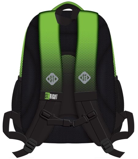 GREEN BLUE GRADIENT 4 compartment Backpack BP05 42x30x19 cm