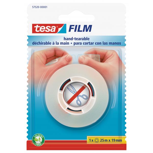 TESA HAND TEARABLE TAPE 25mtr x19mm
